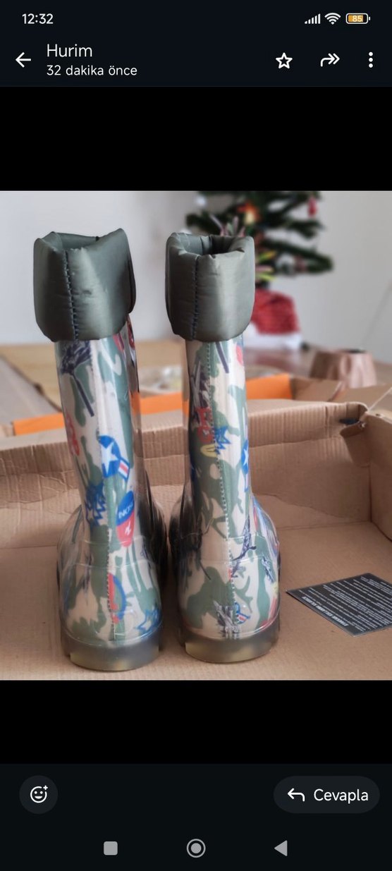 Çocuk Kamuflaj Desenli Lastik Bot 32/33numara - Görsel 5