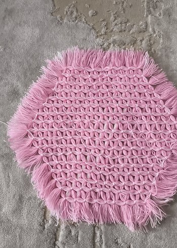 Nakışlı Pembe Banyo Paspası - Görsel 2