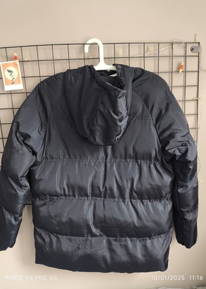 Larcivert şişme mont 13 14 yas - Görsel 3