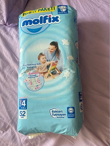 Molfix maxi oluş +4 numara çocuk bezi