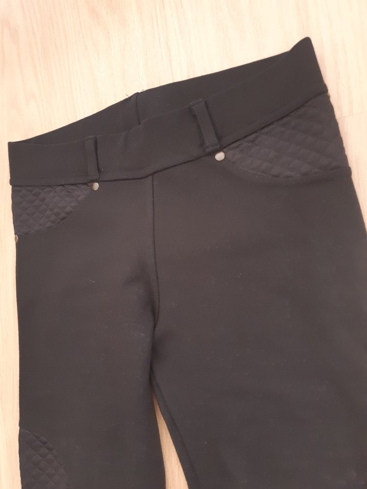 Siyah Kadın Tayt Elastik Bel - Görsel 5