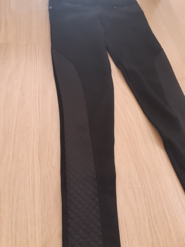 Siyah Kadın Tayt Elastik Bel - Görsel 2