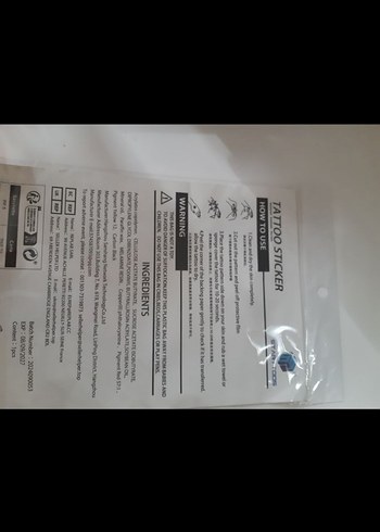 Kelebek ve Çiçek Desenli Geçici Dövme - Görsel 3