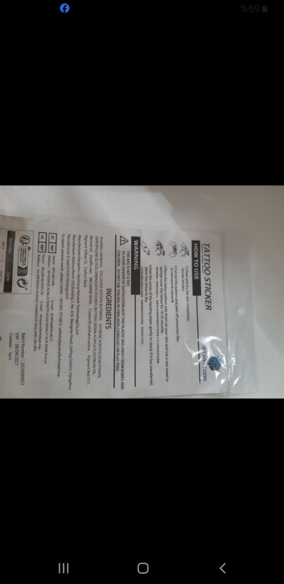 Kelebek ve Çiçek Desenli Geçici Dövme - Görsel 3