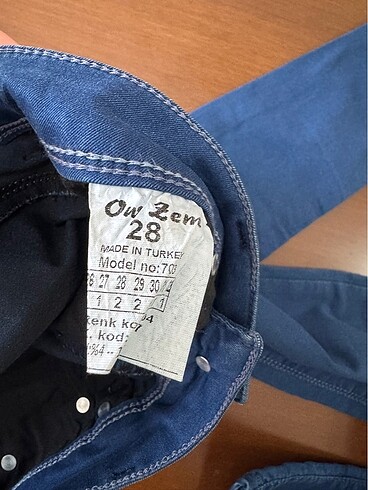 28 Beden mavi Renk Slimfit kot pantolon