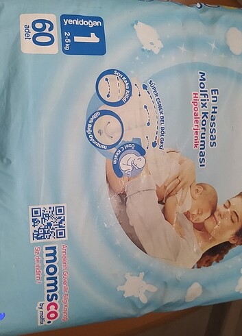 1 Beden: 2-5 kg Beden Renk Bebek bezi çocuk bezi