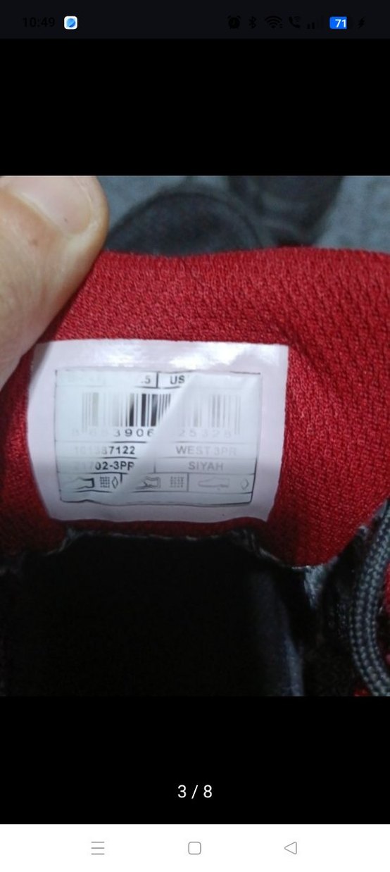 Erkek Kırmızı Spor Ayakkabı Bağcığı - Görsel 2