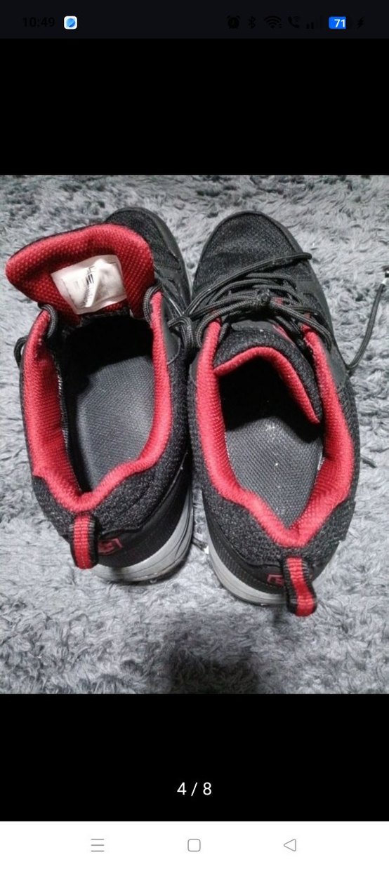 Erkek Kırmızı Spor Ayakkabı Bağcığı - Görsel 3