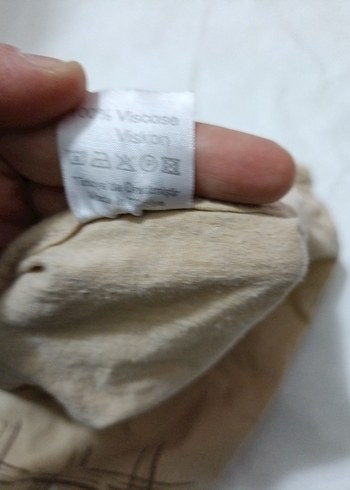 Kız Çocuk Bej Kısa Kollu Baskılı Keten Tişört - Görsel 3