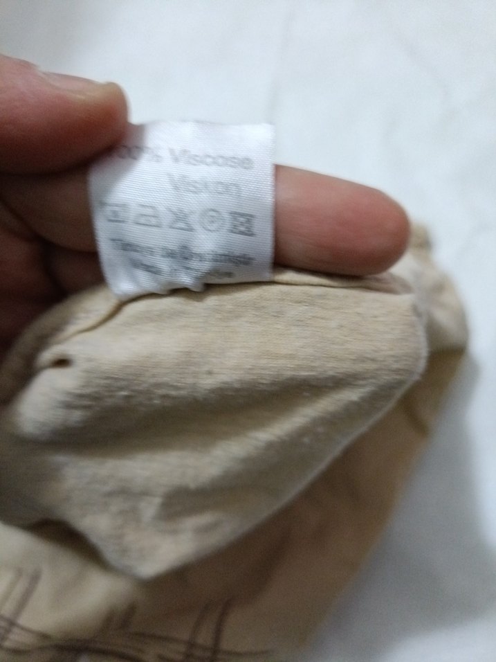 Kız Çocuk Bej Kısa Kollu Baskılı Keten Tişört - Görsel 3