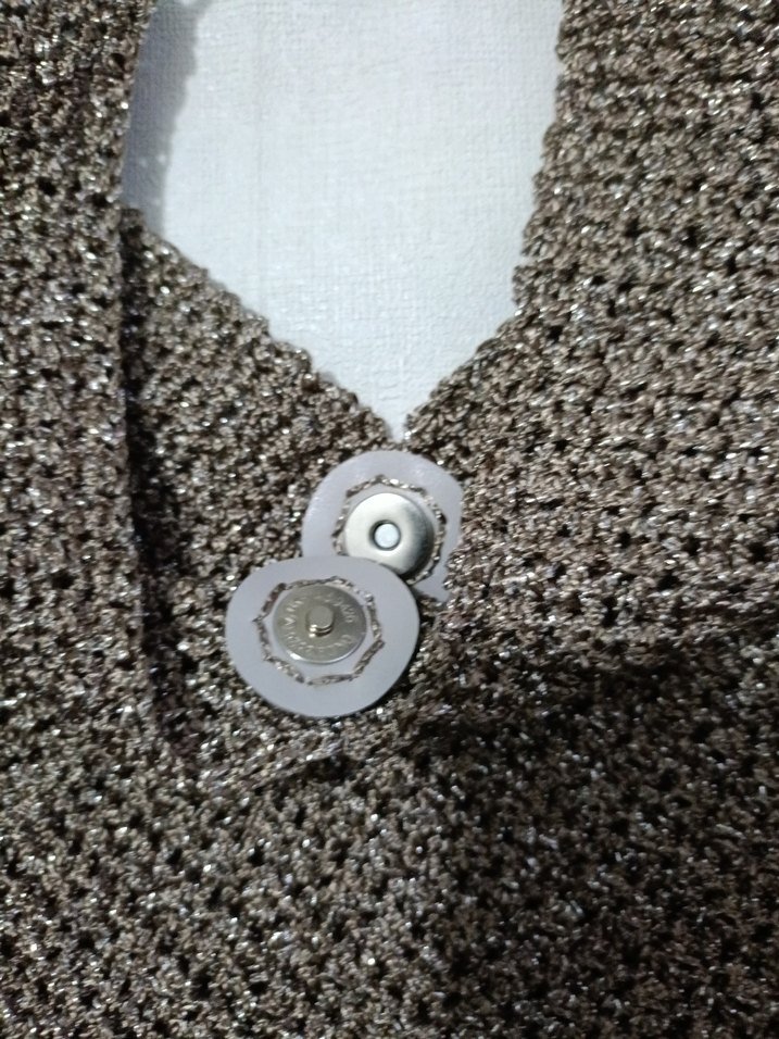 Bej Örgü Kadın Çanta Zincir Saplı - Görsel 3