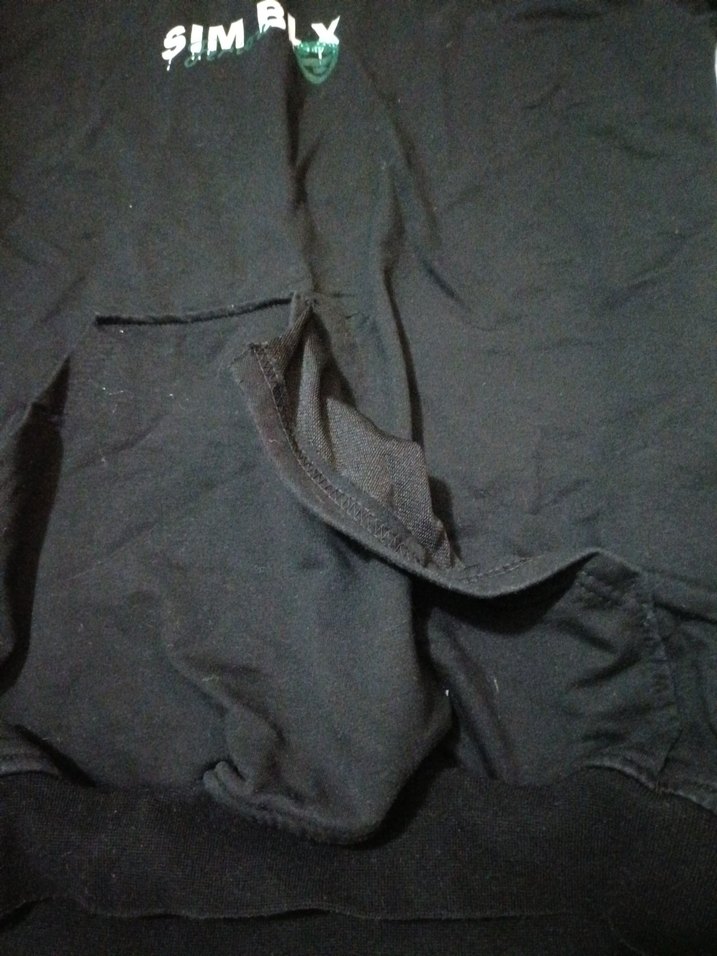 Siyah Kapüşonlu Fermuarlı çocuk Sweatshirt - Görsel 2