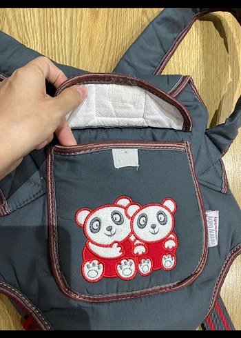 Gri Bebek Taşıyıcı Kanguru ana kucağı - Görsel 2