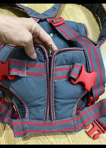 Gri Bebek Taşıyıcı Kanguru ana kucağı - Görsel 4