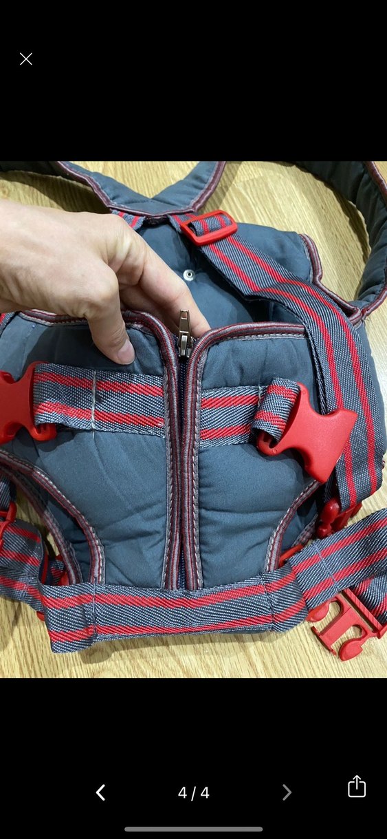 Gri Bebek Taşıyıcı Kanguru ana kucağı - Görsel 4