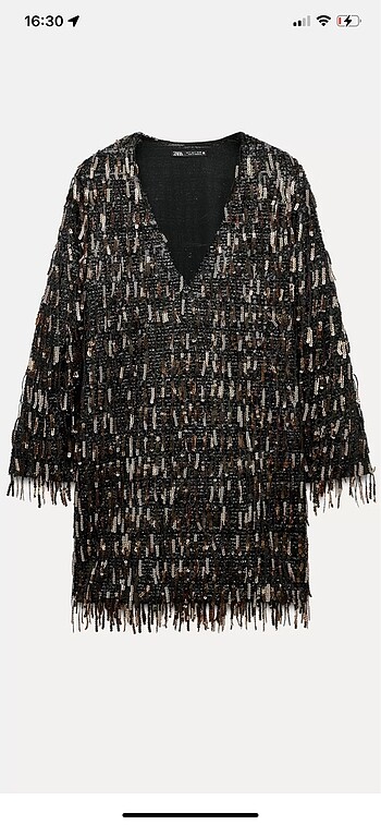 Zara pul payet elbise