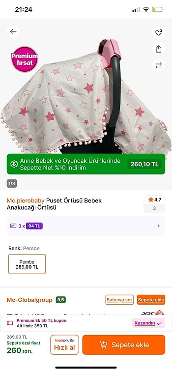 Diğer Beden pembe Renk Pembe beyaz puset örtüsü