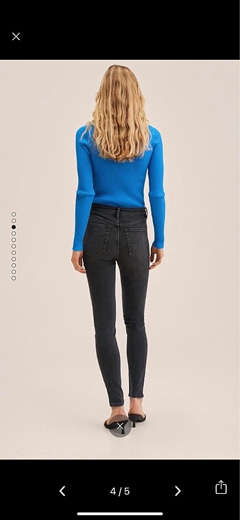 xs Beden gri Renk Mango skinny pantolon