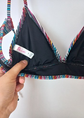 Penti Renkli Çizgili Bohem Bikini Üstü penti