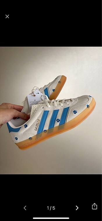 Adidas gazelle çiçekli