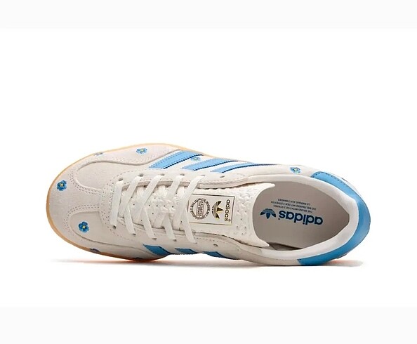38 Beden mavi Renk Adidas gazelle çiçekli