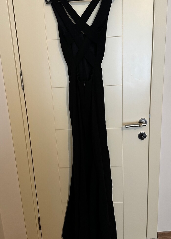 Siyah abiye elbise - Görsel 4