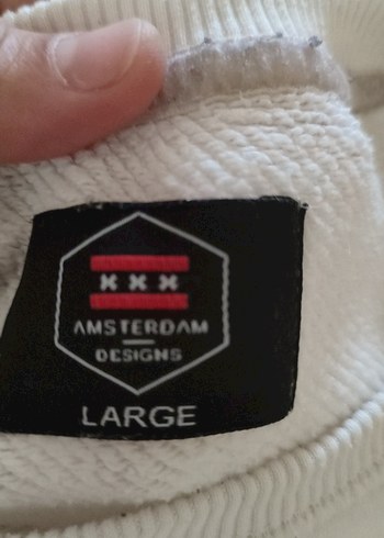 Diğer Erkek çocuk Beyaz Sweatshirt Uzun Kollu Rahat Kesim