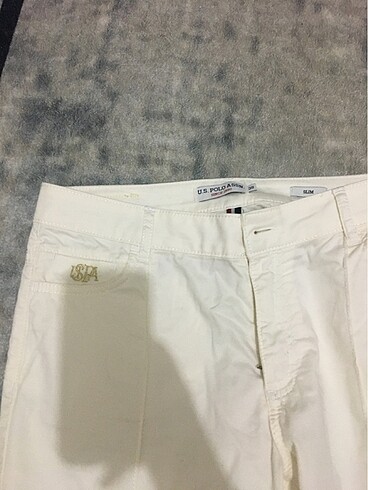 U.S Polo Assn. beyaz pantolon