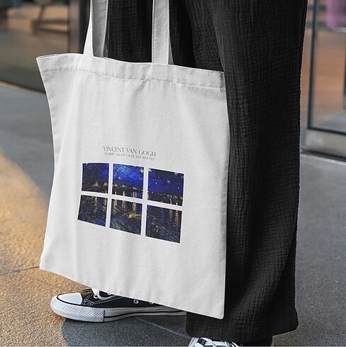 Van gogh tote bag