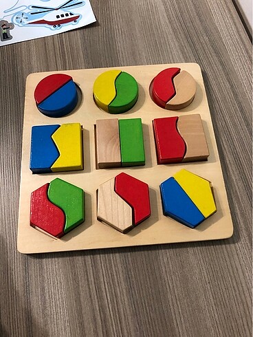 Diğer Ahşap geometri şekilleri puzzle oyuncak