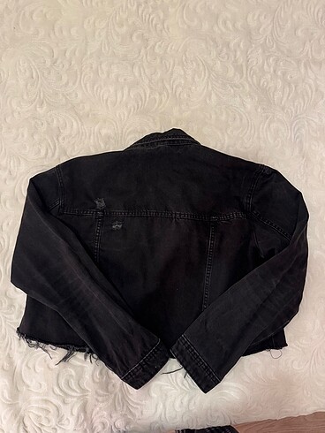 Stradivarius STRADIVARIUS CROP KOT CEKET