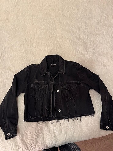 STRADIVARIUS CROP KOT CEKET