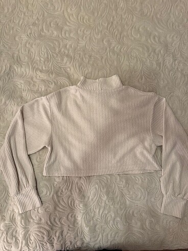 Bershka BERSHKA CROP KADIFE KAZAK