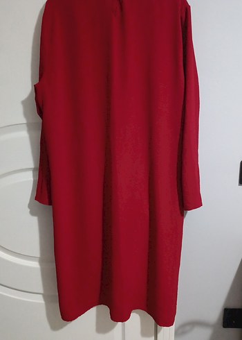 Düğmeli Bordo Uzun Kollu Tunik - Görsel 2