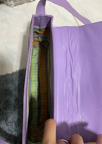 Lila Kadın Omuz Çantası - Görsel 3