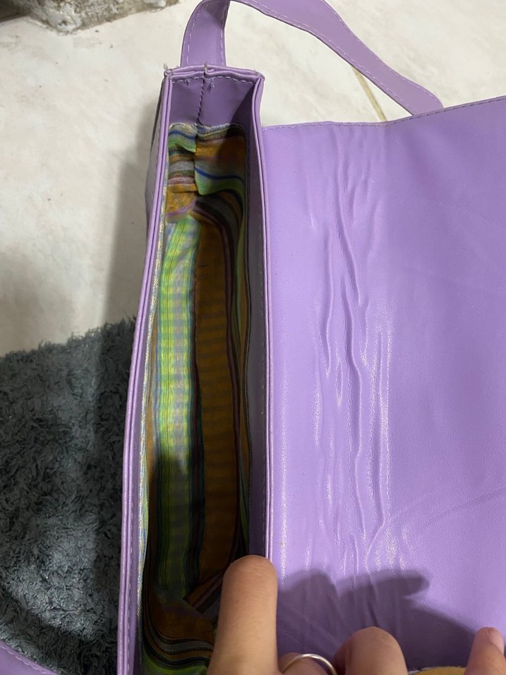 Lila Kadın Omuz Çantası - Görsel 3