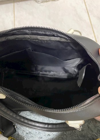 Klasik Siyah Suni Deri Kadın Çanta - Görsel 4