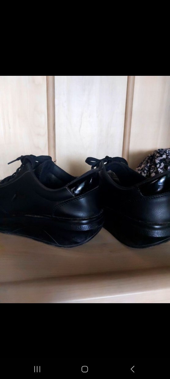 Siyah Bağcıklı Kadın Spor Ayakkabı - Görsel 4