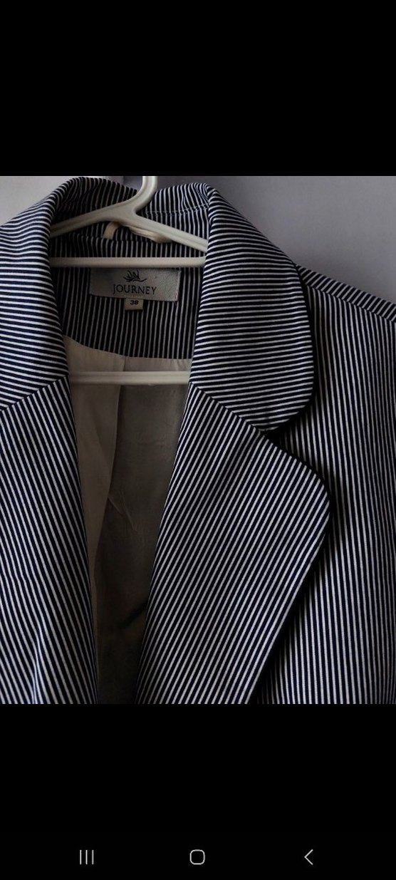 Journey çizgili  Kadın Ceket - Görsel 3