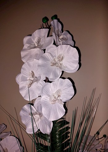 Beyaz Yapay Çiçek Aranjmanı - Görsel 5