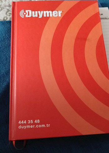 Kırmızı Sert Kapaklı Duymer Defter