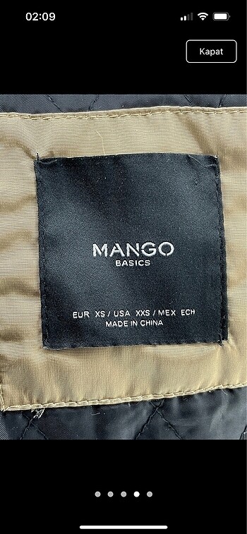 xs Beden çeşitli Renk Mango Mont