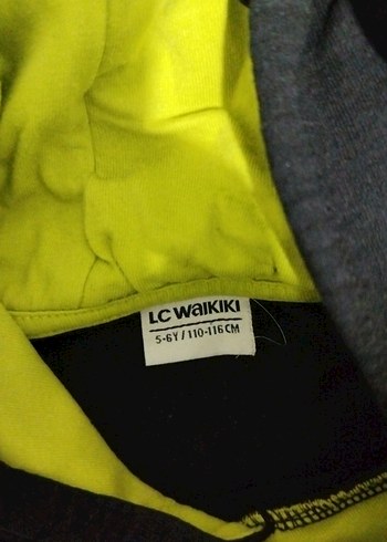 LC Waikiki Erkek Çocuk Kapüşonlu Siyah Sweatshirt