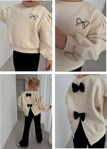  Fiyonklu sweat ve fitilli tayt