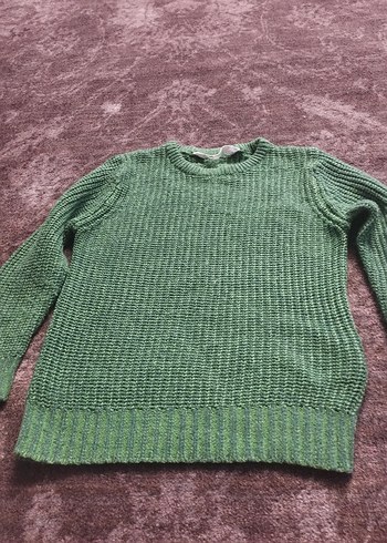 H&M Yeşil Triko Kadın Kazak