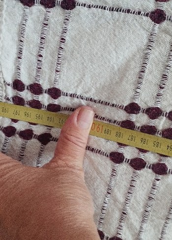Beden bordo Renk Bordo ve Gri Ekose Desenli İnce çek yat örtüsü