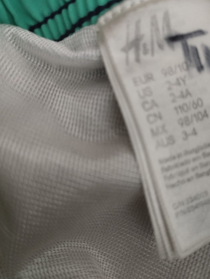 Erkek Çocuk Renkli Desenli Mayo Şort H&M marka - Görsel 3