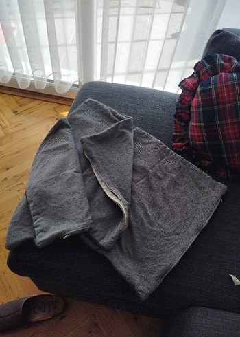 Bohem Gri Kırlent Kılıfı - Görsel 2