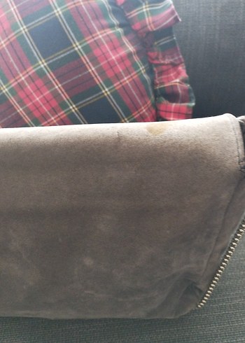 Kahverengi Süet Kadın Çanta - Görsel 3