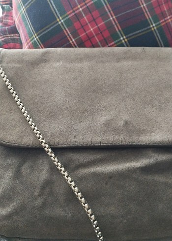 Kahverengi Süet Kadın Çanta - Görsel 2